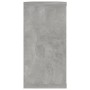Estante cubo pared 2uds contrachapado gris hormigón 100x15x30cm en Estanterías | Comprar online en Foru.es