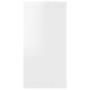 Estante cubo pared 4uds contrachapado blanco brillo 100x15x30cm en Estanterías | Comprar online en Foru.es