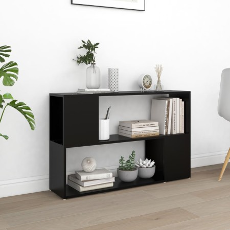 Librería de madera contrachapada negro 100x24x63 cm de vidaXL, Librerías y estanterías - Ref: Foro24-809171, Precio: 42,66 €,...