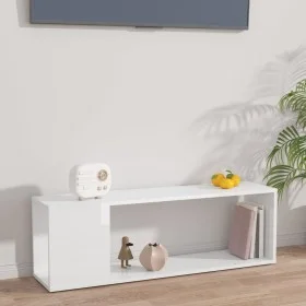 Mueble para TV madera contrachapada blanco brillo 100x24x32 cm de vidaXL, Muebles TV - Ref: Foro24-809167, Precio: 36,22 €, D...
