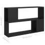 Librería de madera contrachapada negro 100x24x63 cm de vidaXL, Librerías y estanterías - Ref: Foro24-809171, Precio: 42,08 €,...