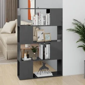 Estantería/divisor de espacios gris brillo 80x24x124,5 cm de vidaXL, Librerías y estanterías - Ref: Foro24-809142, Precio: 53...