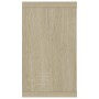 Estante cubo pared 4uds contrachapado roble Sonoma 80x15x26,5cm en Estanterías | Comprar online en Foru.es