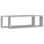 Estante de pared 2 uds contrachapado gris hormigón 80x15x26,5cm en Estanterías | Comprar online en Foru.es