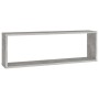 Estante de pared 2 uds contrachapado gris hormigón 80x15x26,5cm en Estanterías | Comprar online en Foru.es