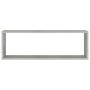 Estante de pared 2 uds contrachapado gris hormigón 80x15x26,5cm en Estanterías | Comprar online en Foru.es