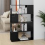 Estantería/divisor de espacios negro brillo 80x24x124,5 cm de vidaXL, Librerías y estanterías - Ref: Foro24-809141, Precio: 5...