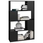 Estantería/divisor de espacios negro brillo 80x24x124,5 cm de vidaXL, Librerías y estanterías - Ref: Foro24-809141, Precio: 5...