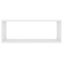 Estante cubo de pared 2 uds madera ingeniería blanco 60x15x23cm en Estanterías | Comprar online en Foru.es
