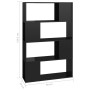 Estantería/divisor de espacios negro brillo 80x24x124,5 cm de vidaXL, Librerías y estanterías - Ref: Foro24-809141, Precio: 5...