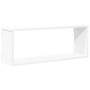 Estante cubo de pared 4 uds contrachapado blanco 60x15x23 cm en Estanterías | Comprar online en Foru.es