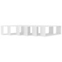 Estantes cubo de pared 6 uds contrachapada blanco 60x15x23 cm en Estanterías | Comprar online en Foru.es
