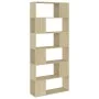 Estantería divisor de espacios contrachapada roble 80x24x186 cm de vidaXL, Librerías y estanterías - Ref: Foro24-809155, Prec...
