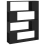 Estantería/divisor de espacios negro 100x24x124 cm de vidaXL, Librerías y estanterías - Ref: Foro24-809189, Precio: 60,51 €, ...