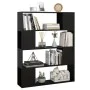 Estantería/divisor de espacios negro 100x24x124 cm de vidaXL, Librerías y estanterías - Ref: Foro24-809189, Precio: 60,51 €, ...