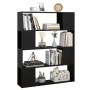 Estantería/divisor de espacios negro 100x24x124 cm de vidaXL, Librerías y estanterías - Ref: Foro24-809189, Precio: 61,32 €, ...
