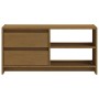 Mueble para TV de madera maciza pino marrón miel 80x31x39 cm de vidaXL, Muebles TV - Ref: Foro24-809897, Precio: 58,52 €, Des...