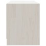 Mueble para TV de madera maciza de pino blanco 80x31x39 cm de vidaXL, Muebles TV - Ref: Foro24-809895, Precio: 62,93 €, Descu...