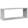 Estante cubo pared 4 uds madera ingeniería hormigón 60x15x23cm en Estanterías | Comprar online en Foru.es
