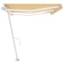 Toldo automático LED sensor de viento amarillo blanco 600x350cm de vidaXL, Toldos - Ref: Foro24-3069693, Precio: 918,60 €, De...