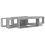 Estante cubo pared 6 uds contrachapado gris hormigón 60x15x23cm en Estanterías | Comprar online en Foru.es