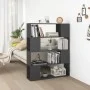 Estantería divisor de espacios gris 100x24x124 cm de vidaXL, Librerías y estanterías - Ref: Foro24-809190, Precio: 58,29 €, D...