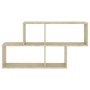 Estante de pared madera contrachapada roble Sonoma 100x18x53 cm en Estanterías | Comprar online en Foru.es