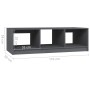 Mesa de centro de madera maciza de pino gris 110x50x34 cm de vidaXL, Mesas de centro - Ref: Foro24-809914, Precio: 54,68 €, D...