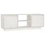 Mueble de TV madera maciza de pino blanco 110x30x40 cm de vidaXL, Muebles TV - Ref: Foro24-809901, Precio: 68,01 €, Descuento: %