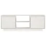 Mueble de TV madera maciza de pino blanco 110x30x40 cm de vidaXL, Muebles TV - Ref: Foro24-809901, Precio: 68,01 €, Descuento: %