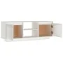 Mueble de TV madera maciza de pino blanco 110x30x40 cm de vidaXL, Muebles TV - Ref: Foro24-809901, Precio: 68,01 €, Descuento: %