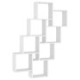 Estante de cubo pared madera contrachapada blanco 90x15x119 cm en Estanterías | Comprar online en Foru.es