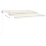 Toldo manual retráctil con LED crema 4x3,5 m en Toldos | Comprar online en Foru.es