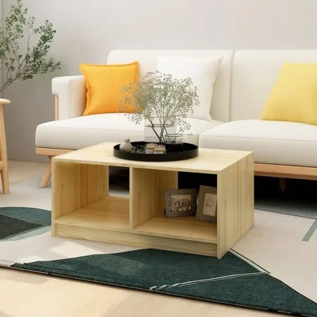 Mesa de centro de madera maciza de pino 75x50x33,5 cm de vidaXL, Mesas de centro - Ref: Foro24-809906, Precio: 53,99 €, Descu...
