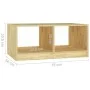 Mesa de centro de madera maciza de pino 75x50x33,5 cm de vidaXL, Mesas de centro - Ref: Foro24-809906, Precio: 53,99 €, Descu...
