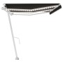 Toldo automático LED sensor de viento gris antracita 600x350 cm de vidaXL, Toldos - Ref: Foro24-3069694, Precio: 955,52 €, De...