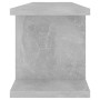 Estante de pared 2 uds contrachapada gris hormigón 75x18x20 cm en Estanterías | Comprar online en Foru.es