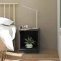 Mesita de noche 2 uds madera de pino gris 35,5x33,5x41,5 cm de vidaXL, Mesitas de noche - Ref: Foro24-809924, Precio: 36,91 €...
