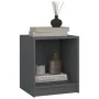 Nachttisch 2 Stk. Zirbenholz grau 35,5x33,5x41,5 cm von vidaXL, Nachttische - Ref: Foro24-809924, Preis: 36,91 €, Rabatt: %