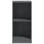 Armario auxiliar madera maciza de pino gris 35,5x33,5x76 cm de vidaXL, Taquillas y armarios de almacenamiento - Ref: Foro24-8...