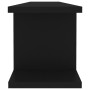 Estantes de pared 2 uds madera contrachapada negro 90x18x20 cm en Estanterías | Comprar online en Foru.es