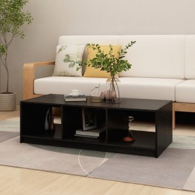 Mesa de centro madera maciza de pino negro 110x50x34 cm de vidaXL, Mesas de centro - Ref: Foro24-809916, Precio: 67,84 €, Des...
