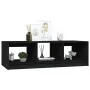 Mesa de centro madera maciza de pino negro 110x50x34 cm de vidaXL, Mesas de centro - Ref: Foro24-809916, Precio: 67,13 €, Des...