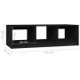 Mesa de centro madera maciza de pino negro 110x50x34 cm de vidaXL, Mesas de centro - Ref: Foro24-809916, Precio: 67,84 €, Des...