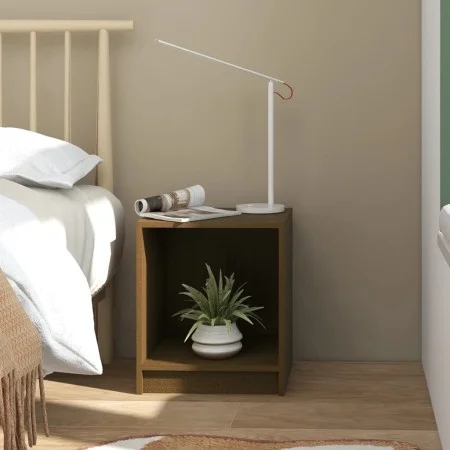 Honey brown solid pine wood nightstand 35.5x33.5x41.5 cm by vidaXL, Nightstands - Ref: Foro24-809925, Price: 32,04 €, Discoun...