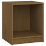 Mesita noche madera pino maciza marrón miel 35,5x33,5x41,5 cm de vidaXL, Mesitas de noche - Ref: Foro24-809925, Precio: 32,49...