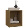 Honey brown solid pine wood nightstand 35.5x33.5x41.5 cm by vidaXL, Nightstands - Ref: Foro24-809925, Price: 32,04 €, Discoun...