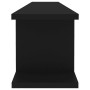 Estantes de pared 2 uds madera contrachapada negro 105x18x20 cm en Estanterías | Comprar online en Foru.es