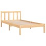 Estructura de cama madera maciza de pino 90x190 cm de vidaXL, Camas y somieres - Ref: Foro24-810047, Precio: 72,16 €, Descuen...