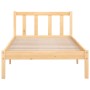 Estructura de cama madera maciza de pino 90x190 cm de vidaXL, Camas y somieres - Ref: Foro24-810047, Precio: 72,16 €, Descuen...